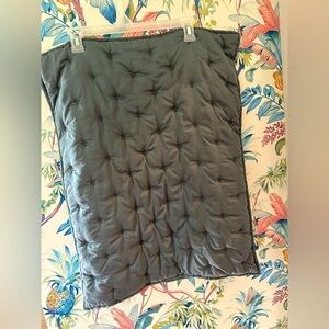 Pottery Barn Gray Tufted Pillow Sham Standard Size Excellent pre owned condition